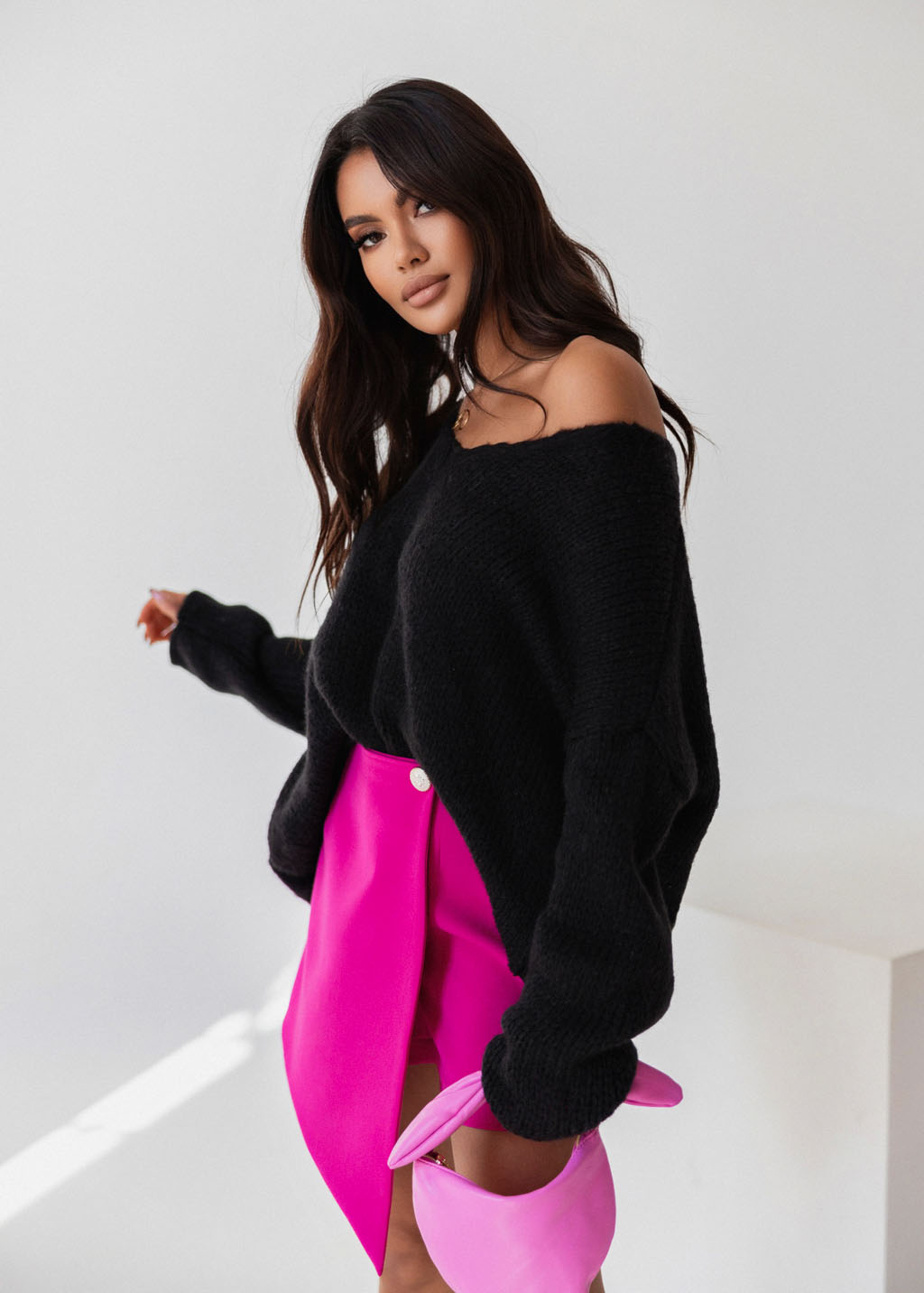 LUCIE, GISELLE Sweter czarny LUCIE, zdjęcie produktowe