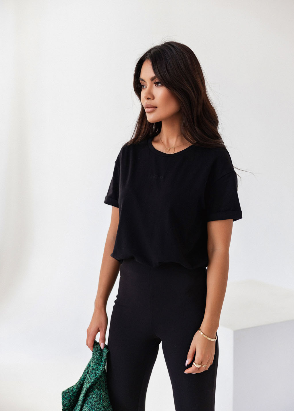 T-shirt ESTELLE kolor czarny