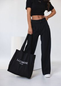 Torba LEA czarna, spodnie Flavie