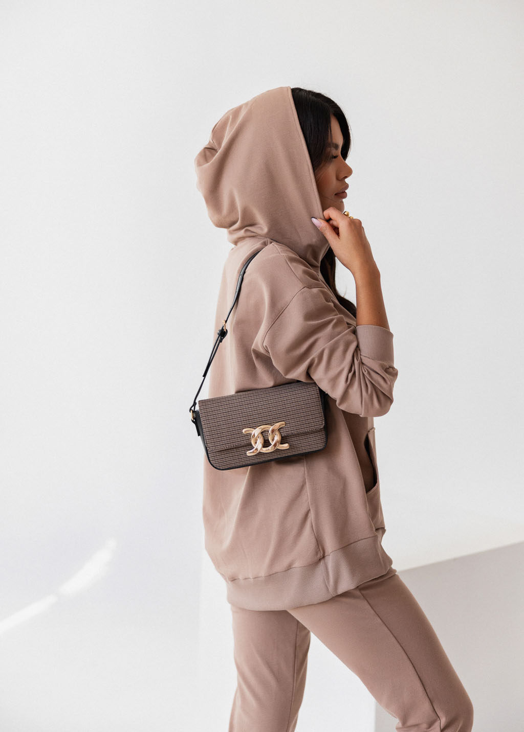 Kelly kaptur Bluza z kapturem KELLY kolor karmelowy
